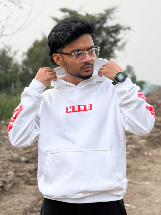 WASD White Hoodie