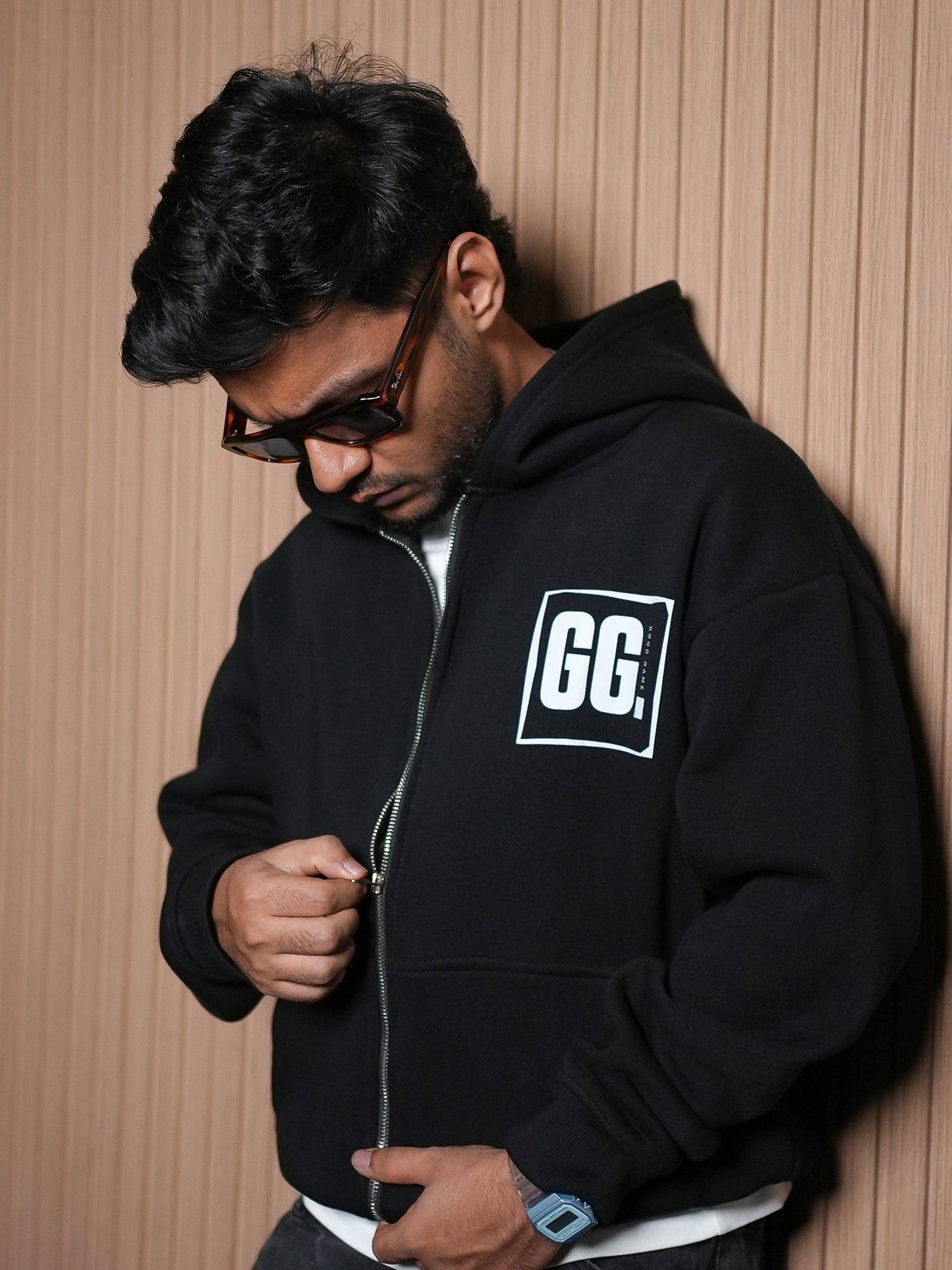 GG - Black Double Zipper