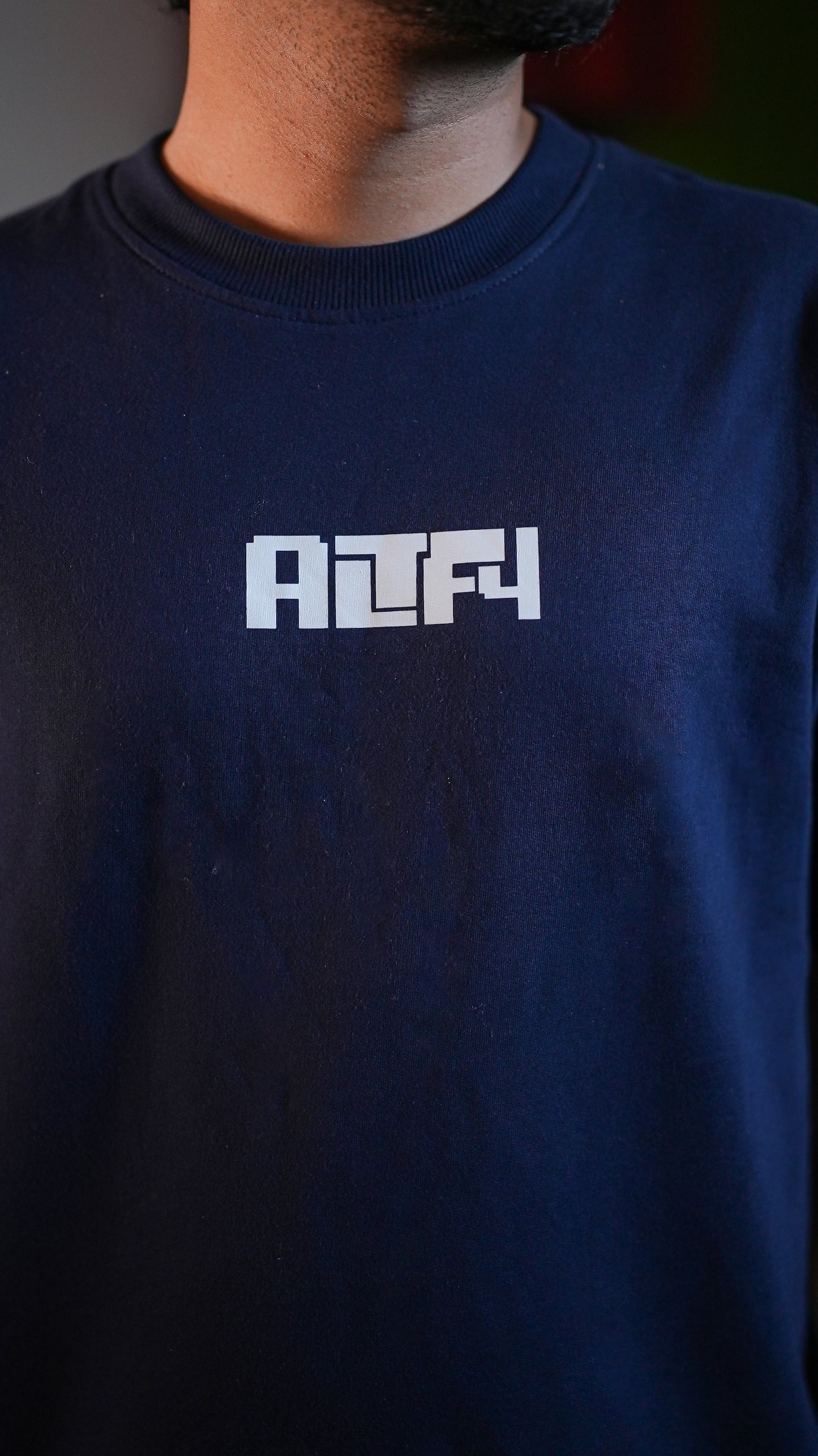 Altf4 Oversized Tshirt - Navy Blue