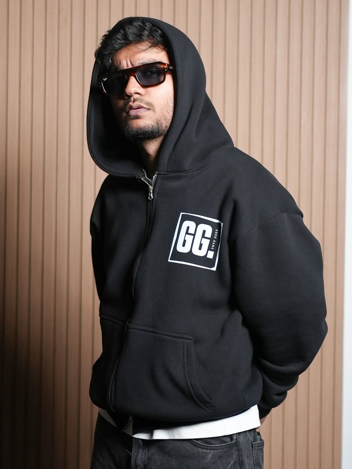 GG - Black Double Zipper