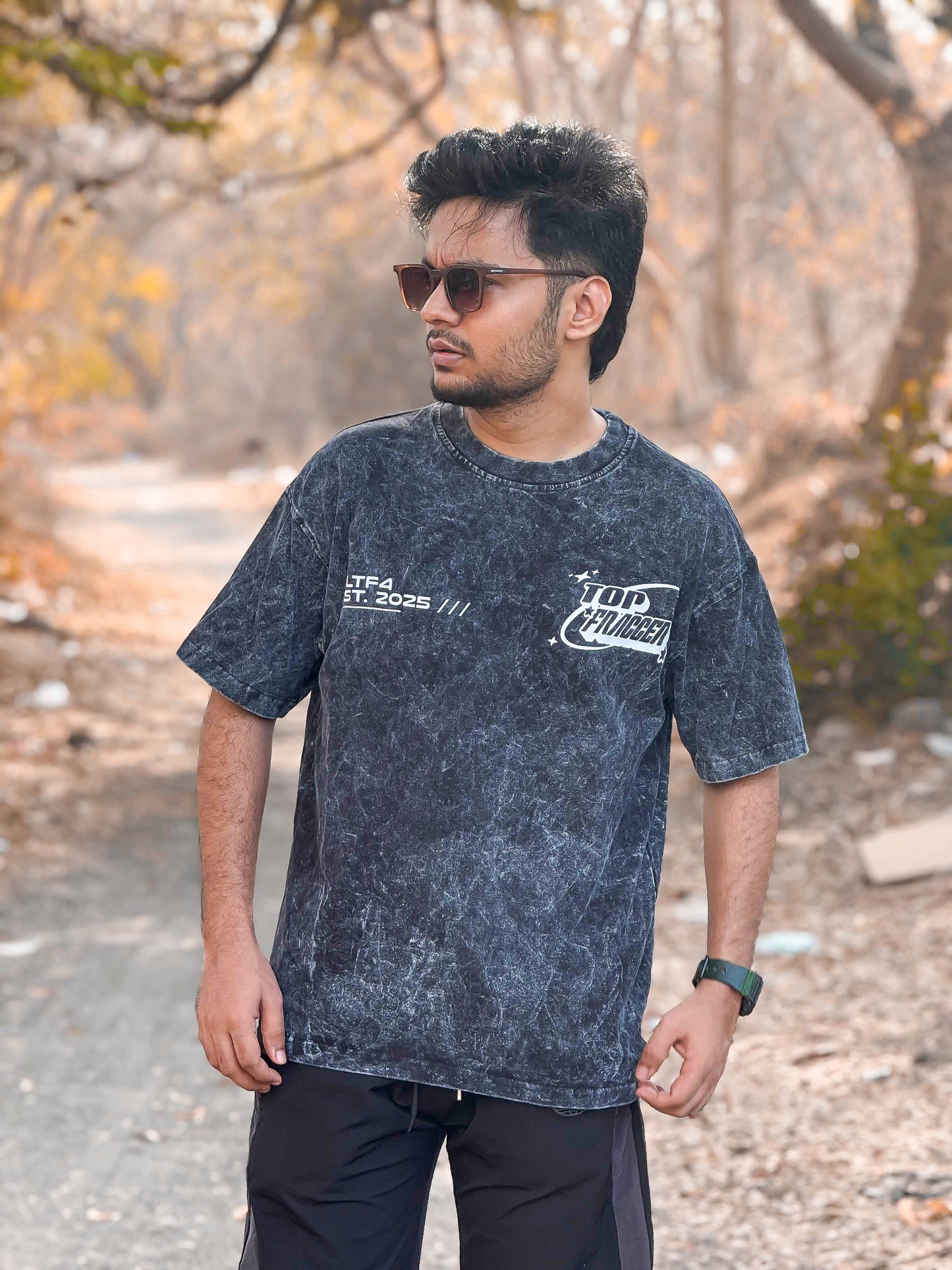 Top Fragger Acid Wash T shirt