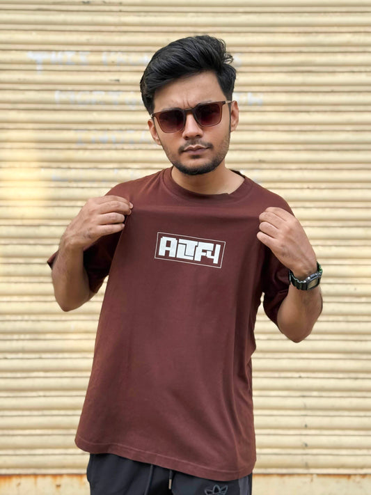Alt F4 Oversized Tshirt Brown