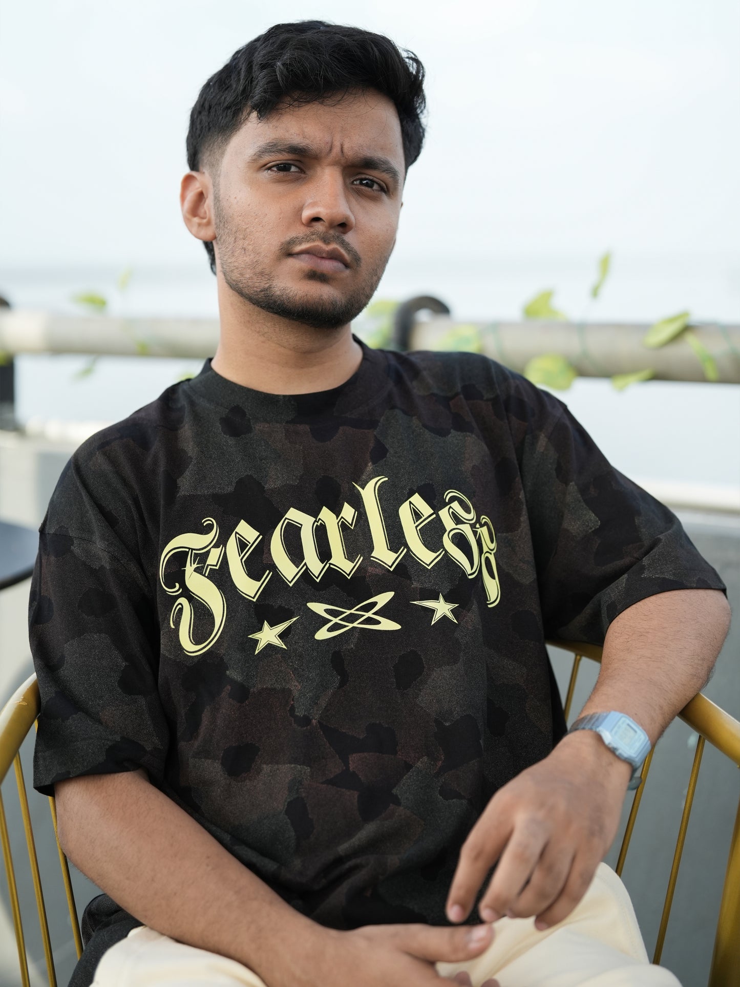 Fearless Camo Oversized Tshirt