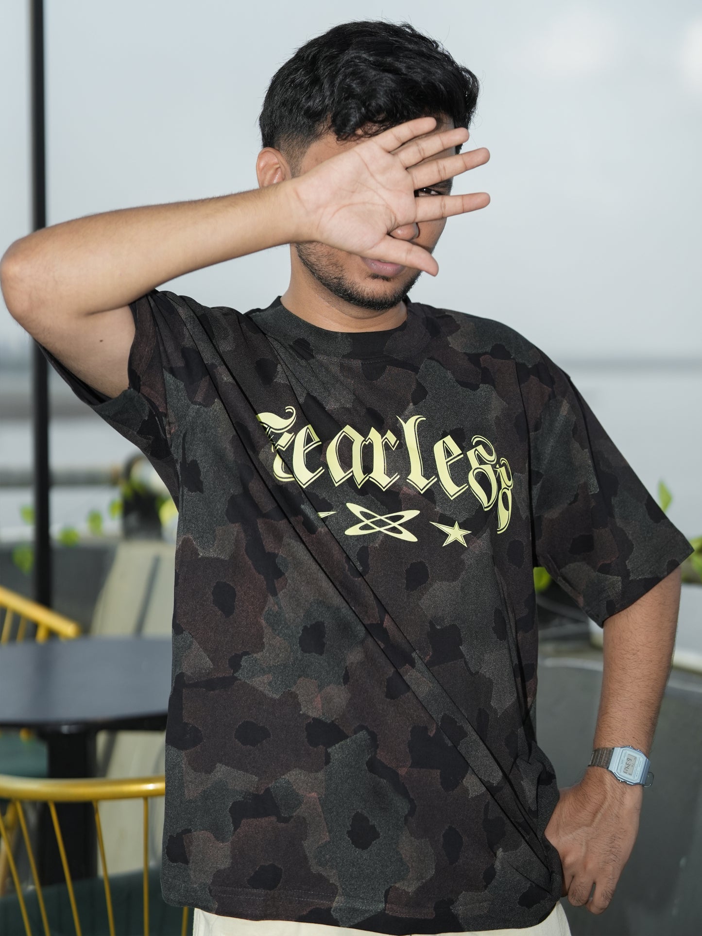 Fearless Camo Oversized Tshirt
