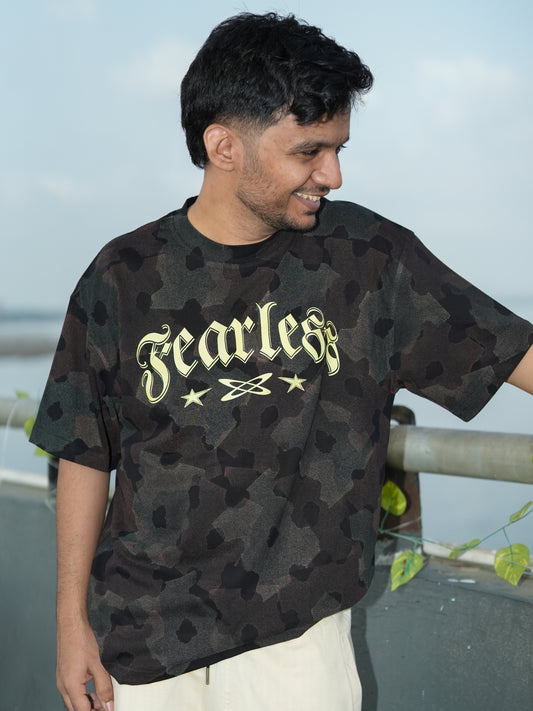 Fearless Camo Oversized Tshirt