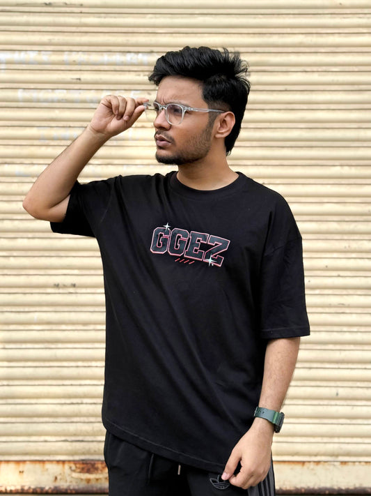 GGEZ Oversized Black Tshirt
